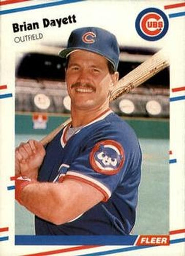 #416 Brian Dayett - Chicago Cubs - 1988 Fleer Baseball