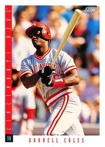 #416 Darnell Coles - Cincinnati Reds - 1993 Score Baseball