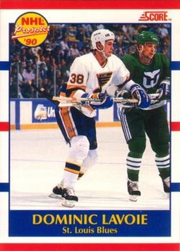 #416 Dominic Lavoie - St. Louis Blues - 1990-91 Score Canadian Hockey
