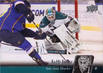 #416 Antti Niemi - San Jose Sharks - 2010-11 Upper Deck Hockey