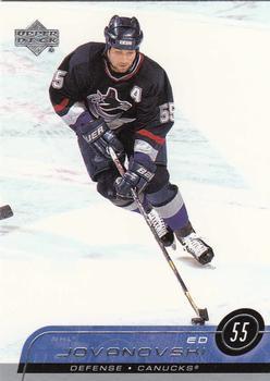 #416 Ed Jovanovski - Vancouver Canucks - 2002-03 Upper Deck Hockey