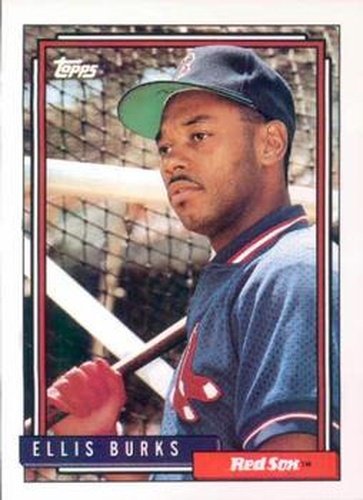 #416 Ellis Burks - Boston Red Sox - 1992 Topps Baseball