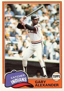 #416 Gary Alexander - Cleveland Indians - 1981 Topps Baseball