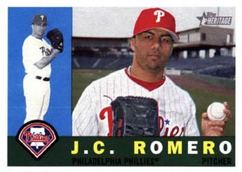 #416 J.C. Romero - Philadelphia Phillies - 2009 Topps Heritage Baseball