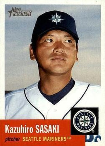 #416 Kazuhiro Sasaki - Seattle Mariners - 2002 Topps Heritage Baseball