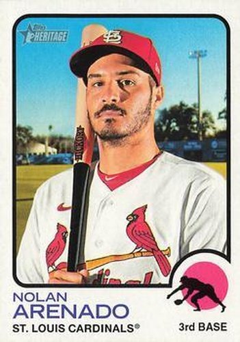 #416 Nolan Arenado - St. Louis Cardinals - 2022 Topps Heritage Baseball