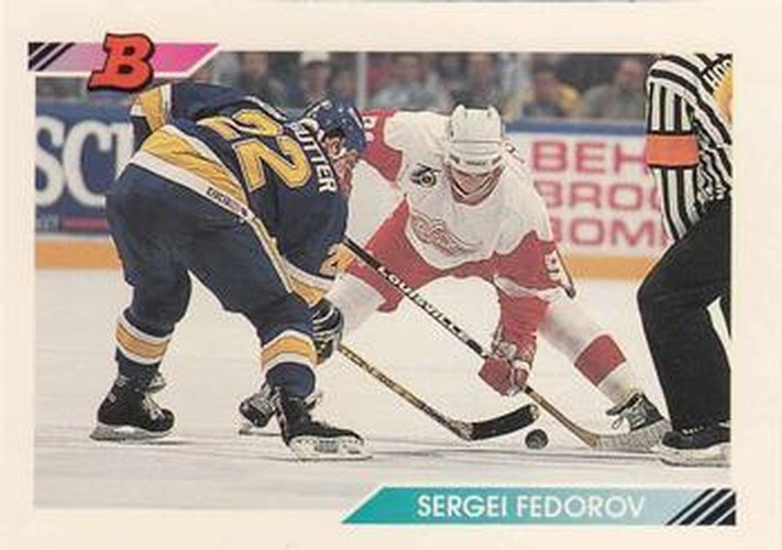 #416 Sergei Fedorov - Detroit Red Wings - 1992-93 Bowman Hockey