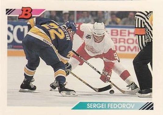 #416 Sergei Fedorov - Detroit Red Wings - 1992-93 Bowman Hockey
