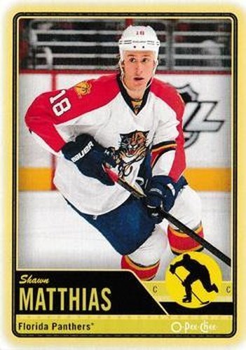 #416 Shawn Matthias - Florida Panthers - 2012-13 O-Pee-Chee Hockey