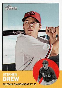 #416 Stephen Drew - Arizona Diamondbacks - 2012 Topps Heritage Baseball