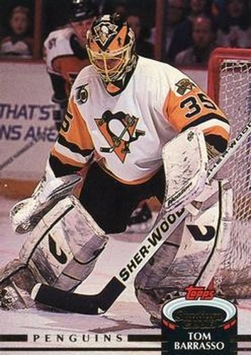 #416 Tom Barrasso - Pittsburgh Penguins - 1992-93 Stadium Club Hockey