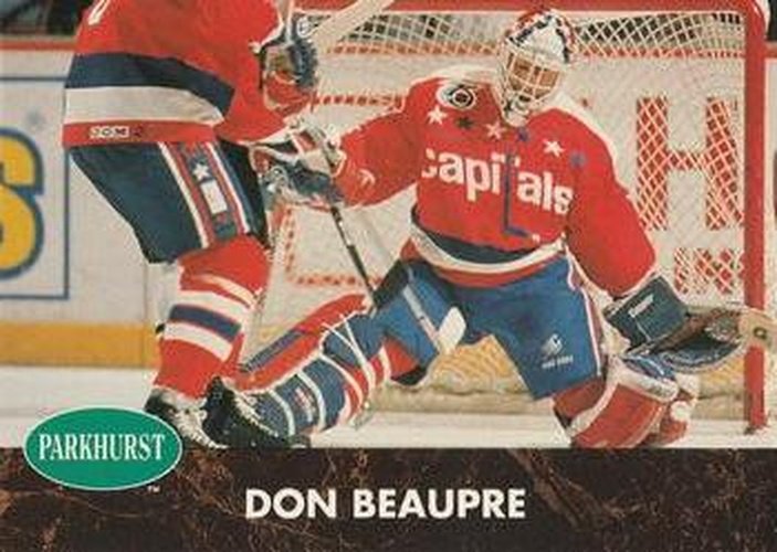 #416 Don Beaupre - Washington Capitals - 1991-92 Parkhurst Hockey