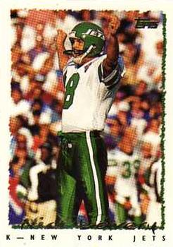 #416 Nick Lowery - New York Jets - 1995 Topps Football