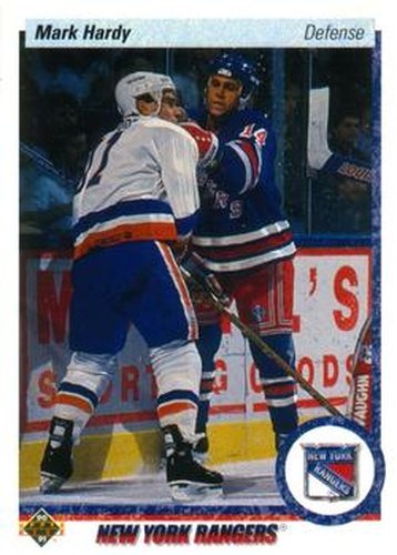 #416 Mark Hardy - New York Rangers - 1990-91 Upper Deck Hockey