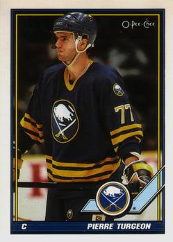 #416 Pierre Turgeon - Buffalo Sabres - 1991-92 O-Pee-Chee Hockey