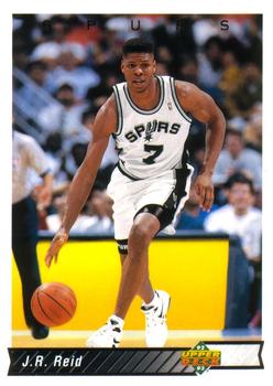 #416 J.R. Reid - San Antonio Spurs - 1992-93 Upper Deck Basketball