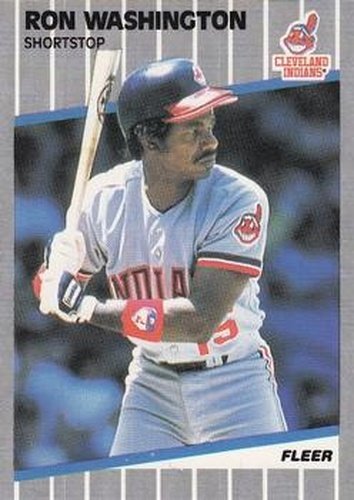 #416 Ron Washington - Cleveland Indians - 1989 Fleer Baseball