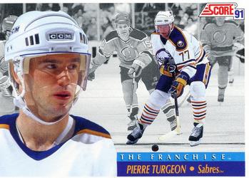 #416 Pierre Turgeon - Buffalo Sabres - 1991-92 Score American Hockey