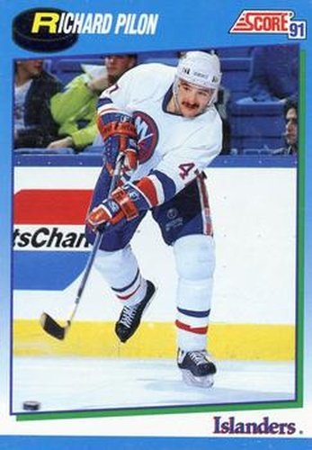 #417 Rich Pilon - New York Islanders - 1991-92 Score Canadian Hockey