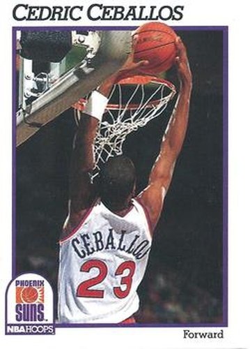 #417 Cedric Ceballos - Phoenix Suns - 1991-92 Hoops Basketball