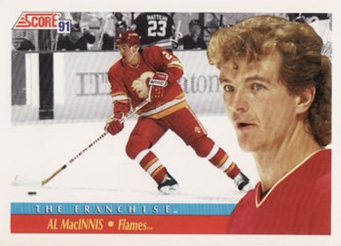 #417 Al MacInnis - Calgary Flames - 1991-92 Score American Hockey