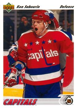 #417 Ken Sabourin - Washington Capitals - 1991-92 Upper Deck Hockey