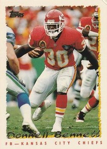 #417 Donnell Bennett - Kansas City Chiefs - 1995 Topps Football