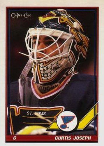 #417 Curtis Joseph - St. Louis Blues - 1991-92 O-Pee-Chee Hockey