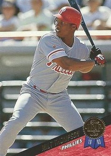 #417 Milt Thompson - Philadelphia Phillies - 1993 Leaf Baseball
