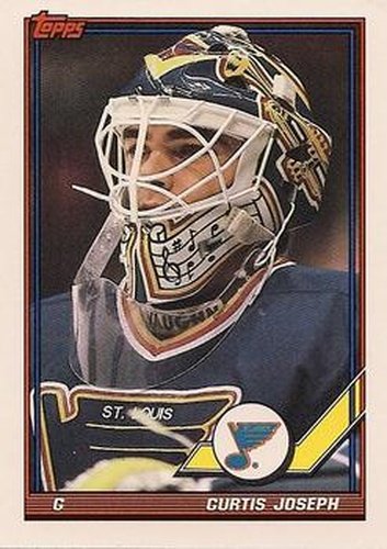 #417 Curtis Joseph - St. Louis Blues - 1991-92 Topps Hockey