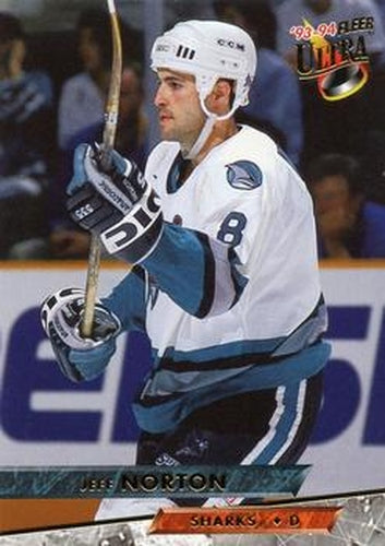 #417 Jeff Norton - San Jose Sharks - 1993-94 Ultra Hockey