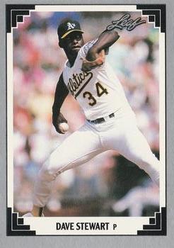 #417 Dave Stewart - Oakland Athletics - 1991 Leaf Baseball