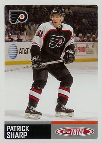#417 Patrick Sharp - Philadelphia Flyers - 2002-03 Topps Total Hockey