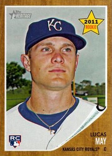 #417 Lucas May - Kansas City Royals - 2011 Topps Heritage Baseball