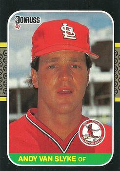 #417 Andy Van Slyke - St. Louis Cardinals - 1987 Donruss Baseball