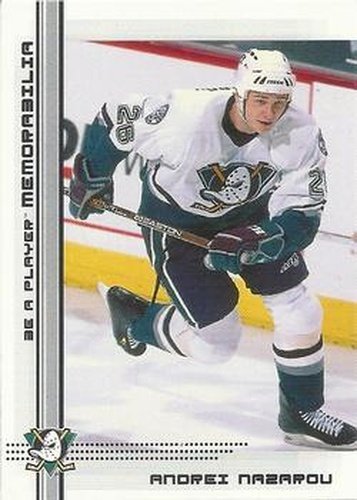 #417 Andrei Nazarov - Anaheim Mighty Ducks - 2000-01 Be a Player Memorabilia Hockey