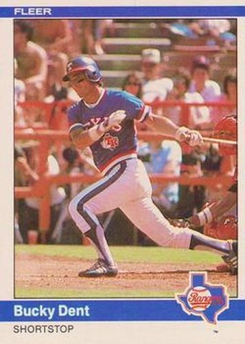 #417 Bucky Dent - Texas Rangers - 1984 Fleer Baseball