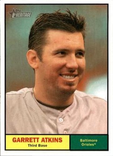 #417 Garrett Atkins - Baltimore Orioles - 2010 Topps Heritage Baseball