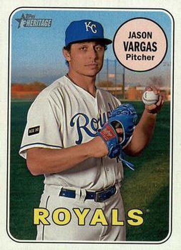 #417 Jason Vargas - Kansas City Royals - 2018 Topps Heritage Baseball