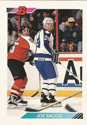 #417 Joe Sacco - Toronto Maple Leafs - 1992-93 Bowman Hockey