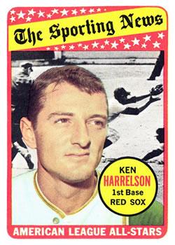 #417 Ken Harrelson - Boston Red Sox - 1969 Topps Baseball