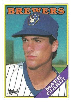 #417 Mark Ciardi - Milwaukee Brewers - 1988 Topps Baseball