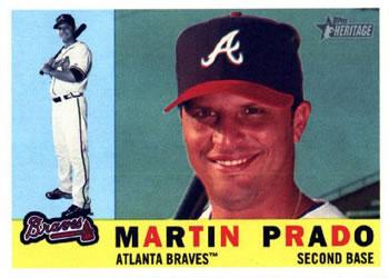 #417 Martin Prado - Atlanta Braves - 2009 Topps Heritage Baseball