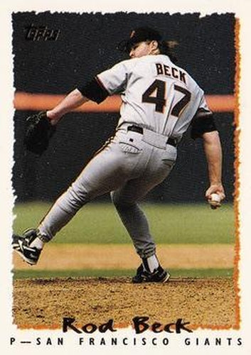 #417 Rod Beck - San Francisco Giants - 1995 Topps Baseball