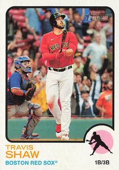#417 Travis Shaw - Boston Red Sox - 2022 Topps Heritage Baseball