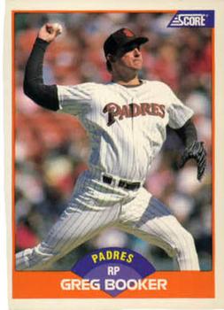 #417 Greg Booker - San Diego Padres - 1989 Score Baseball