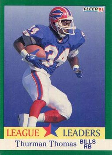 #417 Thurman Thomas - Buffalo Bills - 1991 Fleer Football