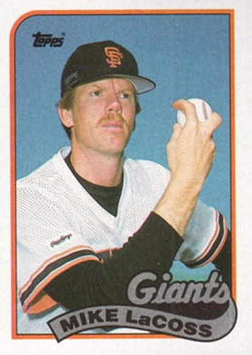 #417 Mike LaCoss - San Francisco Giants - 1989 Topps Baseball