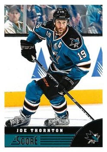 #417 Joe Thornton - San Jose Sharks - 2013-14 Score Hockey