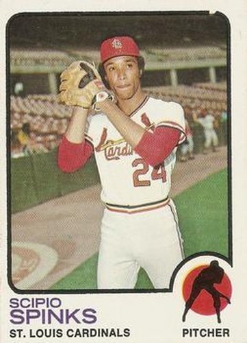 #417b Scipio Spinks - St. Louis Cardinals - 1973 Topps Baseball